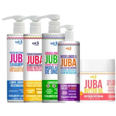 Imagem de Kit Juba Completo Shampoo + Condicionador + Mascara Butter Oil + Geleia + Ondulando Widi Care