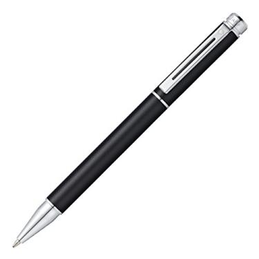 Imagem de Sheaffer 200, preto metálico fosco, acabamento cromado, esferográfica (E2915251)