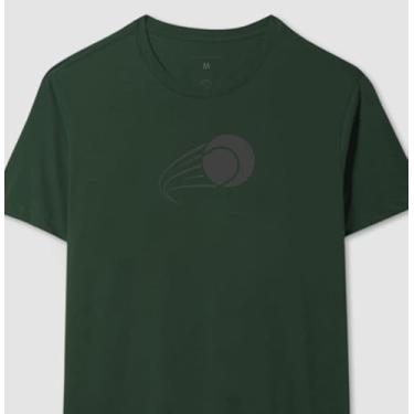 Imagem de Camiseta SandSlice Impacto na Areia, Algodão Premium (BR, Alfa, M, Regular, Verde)