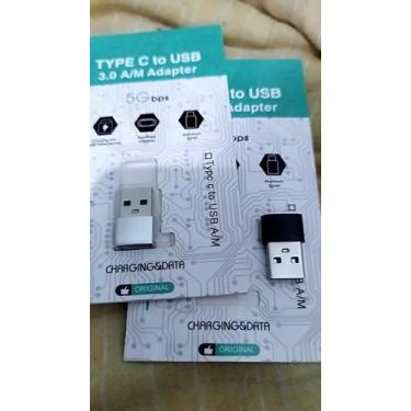 Imagem de kit 3 und. Conversor Mini Adaptador Usb Tipo C Fêmea Para Usb Macho - 