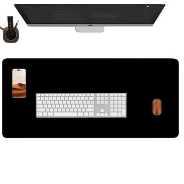 Imagem de Deskpad Gamer Em Couro 100X30Cm + Porta Copo - Genertoy