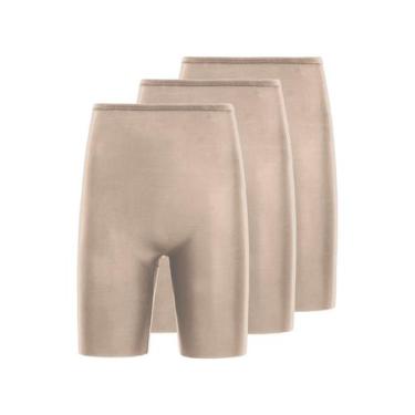 Imagem de Kit com 3 Bermudas Feminina Modeladora Triumph 24773, Bege, M