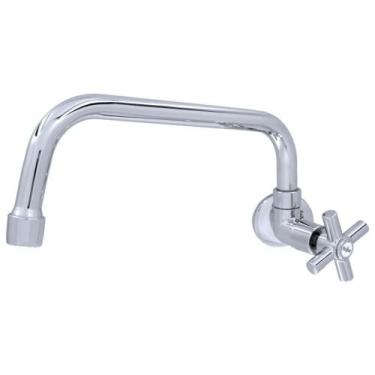 Imagem de Torneira Parede Pia Cozinha Bica Móvel Cromada Metal Luxo - Shop Hidra