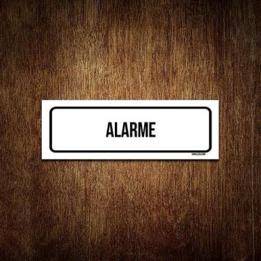 Imagem de Placa De Sinalização Setor - Alarme (30X10) - Sinalizo