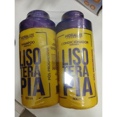 Imagem de Kit Shampoo Condicionador Lisoterapia Hidratante Pos Quimica