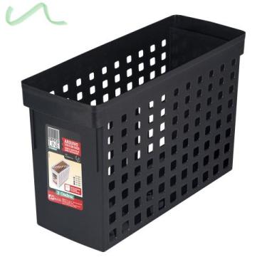 Imagem de Caixa Arquivo Móvel Estreito Preto Para Pastas Suspensas - Ordene