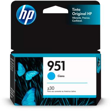 Imagem de Cartucho de Tinta HP 951, Ciano, 8.5ml - CN050AB
