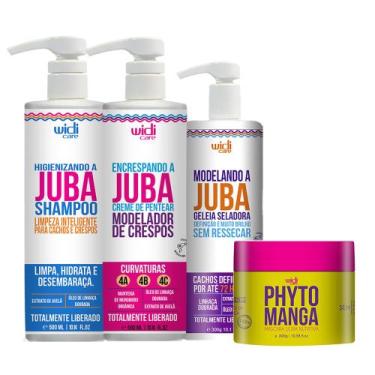 Imagem de Kit Encrespando A Juba, Shampoo, Geleia,  Phyto Manga Widi - Widi Care