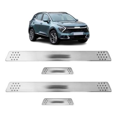 Imagem de Soleira para Porta Lateral Tuning Esportiva para carros 4 Portas (ABS)