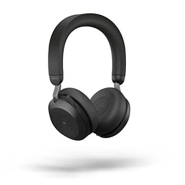 Imagem de Jabra Fone de Ouvido Sem Fio Evolve2 75 Pc com Tecnologia de 8 Microfones - Fones de Ouvido Estéreo de Espuma Dupla com Cancelamento de Ruído Ativo Avançado, Adaptador Usb-A Bluetooth e Compatibilidad