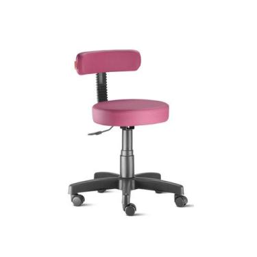 Imagem de Cadeira Mocho Com Encosto Slim Pink - Urban
