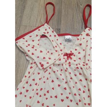 Imagem de Camisola De Amamentar Gestante Alça Fina - Dani lingerie, Vermelho, GG