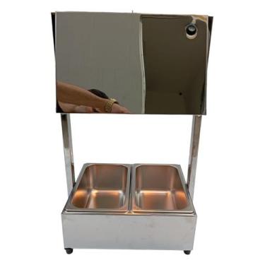 Imagem de Aquecedor De Batata, Polenta, Frituras Com 2 Cuba 1/4x100 - Magfryer I