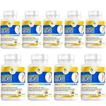 Imagem de Kit C/9 Magnésio Quelato  60 Cápsulas - Fits Life