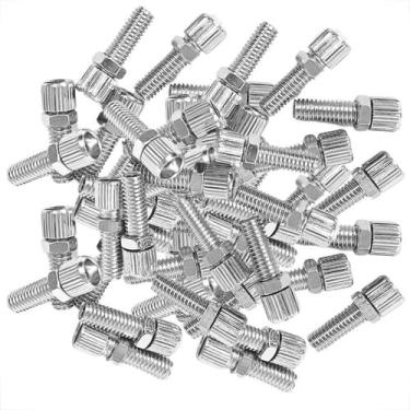 Imagem de Kit 50 Parafusos Reguladores Fixador De Freio Manete Bike Rosca M6 Sem