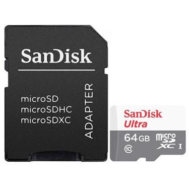 Imagem de Cartao de Memoria Micro SD de 64GB Sandisk Ultra SDSQUNR-064G-GN3MA - 