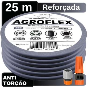 Imagem de Mangueira de Jardim AgroFlex 30Metros e Conjunto Tramontina