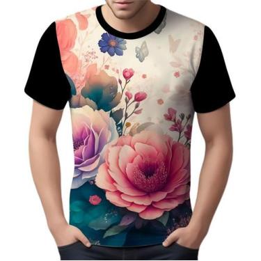 Imagem de Camisa Camiseta Estampa Art Floral Flor Natureza Florida 6 - Enjoy Sho