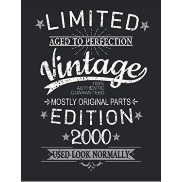 Imagem de 21st Birthday Limited 21 Years Edition 2000 Graphic Deko Vintage: PUZZLE BOOK - Funny retro birthday present, gift idea - A4 (8. 5x11) - 101 pages - ... sketch, planner, birthday, vintage, saying