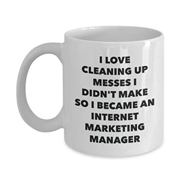 Imagem de Caneca I Became an Internet Marketing Manager – Caneca de café de cacau quente divertido – ideia de presente de aniversário de Natal
