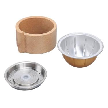 Imagem de Cápsulas de café reutilizáveis, reutilizáveis com colher e pincel, kit de cápsulas de café recarregáveis para máquina de café Vertuo