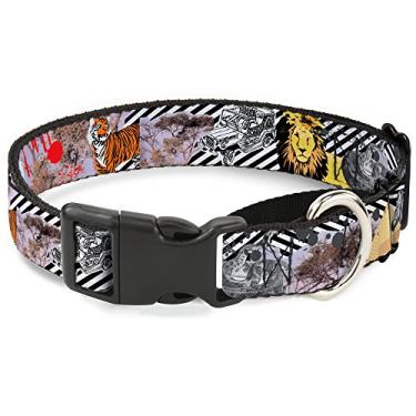 Imagem de Buckle-Down Coleira para cachorro Safari Martingale, 3,81 cm de largura - 16-58,40 cm de gola - média