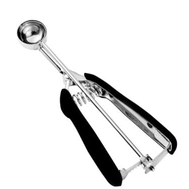 Imagem de Mini colher de biscoito 2 colheres de chá, colher de massa de biscoito, 2 colheres de chá/10 ml, 2/3 colheres de sopa, colheres de melão, aço inoxidável 18/8, aderência confortável, para bolachas