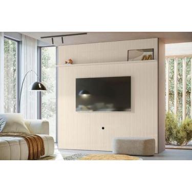 Imagem de Painel Piso-Teto New Guaporé para TV de até 75 polegadas - Off White -