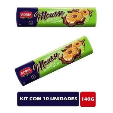 Imagem de Kit C/10 Adria Mousse 130g Limao / Chocolate