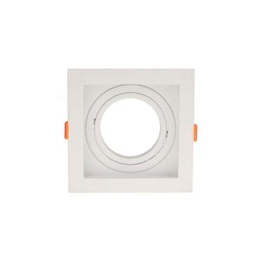 Imagem de Spot De Embutir Recuado Astraled Berenices Para Lâmpada Par 20 Quadrado Branco Sp-7618