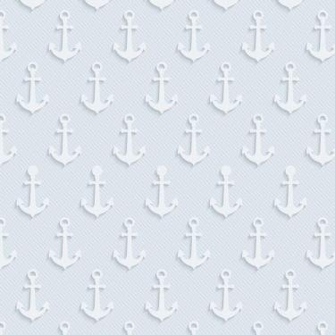 Imagem de Papel De Parede Adesivo Azul Claro E Ancora Infantil Bebê