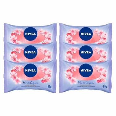 Imagem de NIVEA Sabonete em Barra Flor de Cerejeira & Óleos Essenciais Kit com 6
