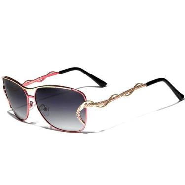 Imagem de Óculos de Sol Feminino Vintage Kingseven Proteção UV400 Gradiente NEW7