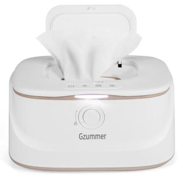 Imagem de Aquecedor de Lenços Umedecidos Gzummer 3 com Luz Noturna para Bebês