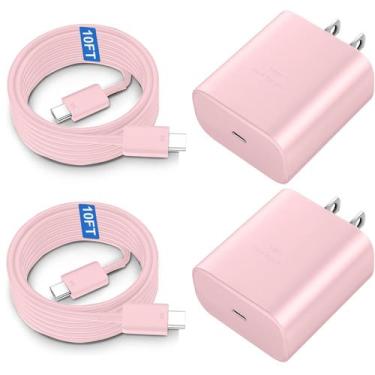 Imagem de Carregador Samsung 45W USB-C Super Rápido - Rosa - Para Galaxy S24