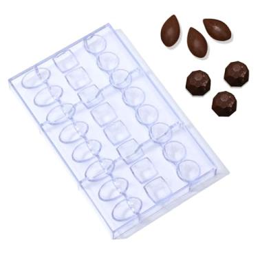 Imagem de Chocolate Bar Maker,Polycarbonate Chocolate Mold,Chocolate Bar Candy Molds plástico,Chocolate Bon Bon Mould DIY Pastry Baking Tool (D)