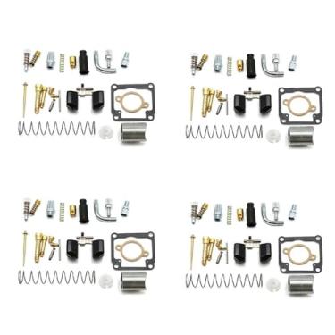 Imagem de Kit de reparo de carburador de motocicleta para Dellorto PHBG DS Racing 17 mm 19 mm junta de assento de agulha flutuante peças sobressalentes (4 conjuntos)