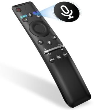 Imagem de Controle remoto de voz para todas as TVs Samsung, compatível com TVs Samsung com função de voz, moldura curva solar 4K 8K QLED LCD controle remoto universal substituição para Smart TV