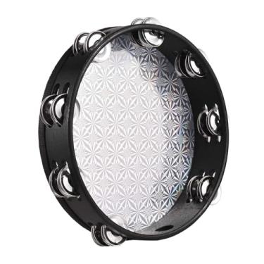 Imagem de Banheira de 8 Polegadas, Pandeiro de Madeira de Madeira Pandeiro Dupla Fileira para a Classe de Música Adoração da Igreja da Classe