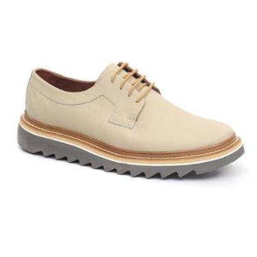 Imagem de Sapato Oxford Masculino Derby Tratorado Couro Premium Liso Cor:;Gênero:Masculino;Tamanho:43-Masculino