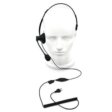 Imagem de Óculos de ouvido com fones de ouvido e fones de ouvido com boom e VOX para Midland/Alan GMRS/FRS GXT250 GXT1000VP4 LXT500VP3 LXT380 LXT118 2 bidirecionais Rádio conector de 2 pinos