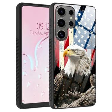 Imagem de Capa para Samsung Galaxy S25 Ultra, traseira de vidro líquido e bordas macias de TPU, aderência lateral antiderrapante, proteção contra quedas, ajuste fino, carregamento sem fio compatível com Galaxy