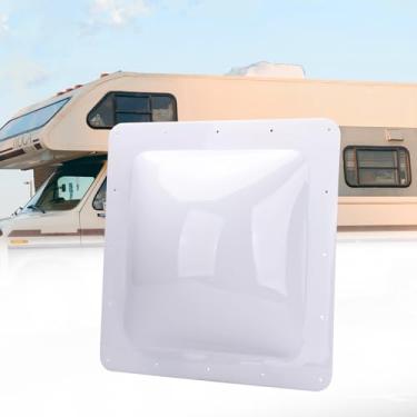 Imagem de RVGUARD Cúpula externa de substituição de claraboia para trailers e motorhomes, dimensão externa: 45,7 cm x 45,7 cm, dimensão da cúpula: 35,5 x 35,5 x 10,2 cm, impermeável, resistente a UV, fácil