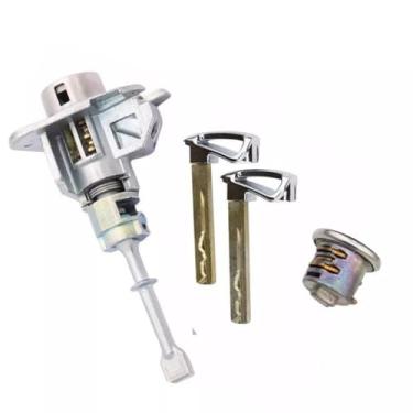 Imagem de 819052W000, 81905-2W000, cilindro de fechadura de porta, 2 chaves e rotor-Glove box conjunto para Hyundai Santa Fe 2013-2018 Santa Fe Sport 2013-2018 Santa Fe XL 2019