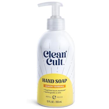 Imagem de Sabonete líquido para mãos Cleancult Lemon Verbena 355ml recarregável