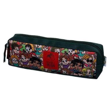 Imagem de Estojo Escolar Simples Turma Da Mônica Donas Da Rua - Estampa Personagens Femininas Mônica Magali Marina Denise Rosinha Carminha Frufru Cascuda Creusa