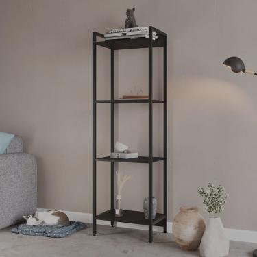 Imagem de Estante para Livros Industrial Aço Multiuso 4 Prateleiras 146cmx45cm Active Yescasa