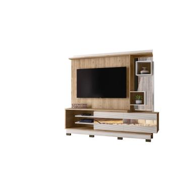 Imagem de Home Theater Napoles Teca Supremo / Off Artico - Möbler