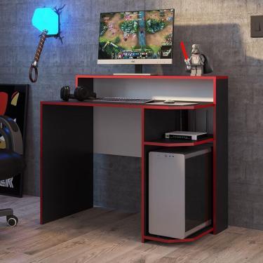 Imagem de Escrivaninha Gamer Power Preto Vermelho