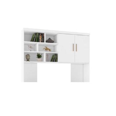 Imagem de Módulo Aéreo Gold mdp c/ Nicho Quarto Infantil Juvenil Branco